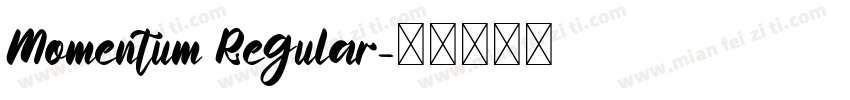Momentum Regular字体转换
